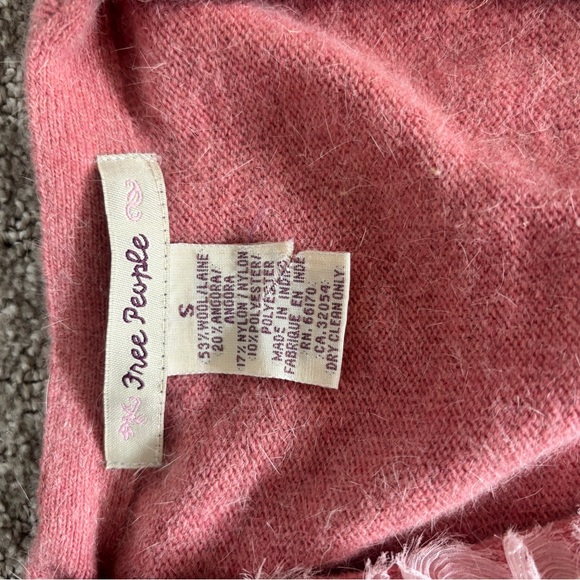 Free People Pink Ruffled Sweater - Picture 3 of 3